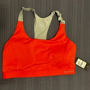 NWT Peloton Vibrant Orange Sports Bra XL